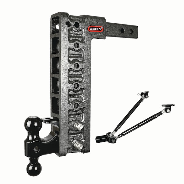 Gen-Y Hitch Mega-Duty 2" Shank, Hitch, Versa-Ball, Pintle & Stabilizer Kit, GH-527 GH-527 - main